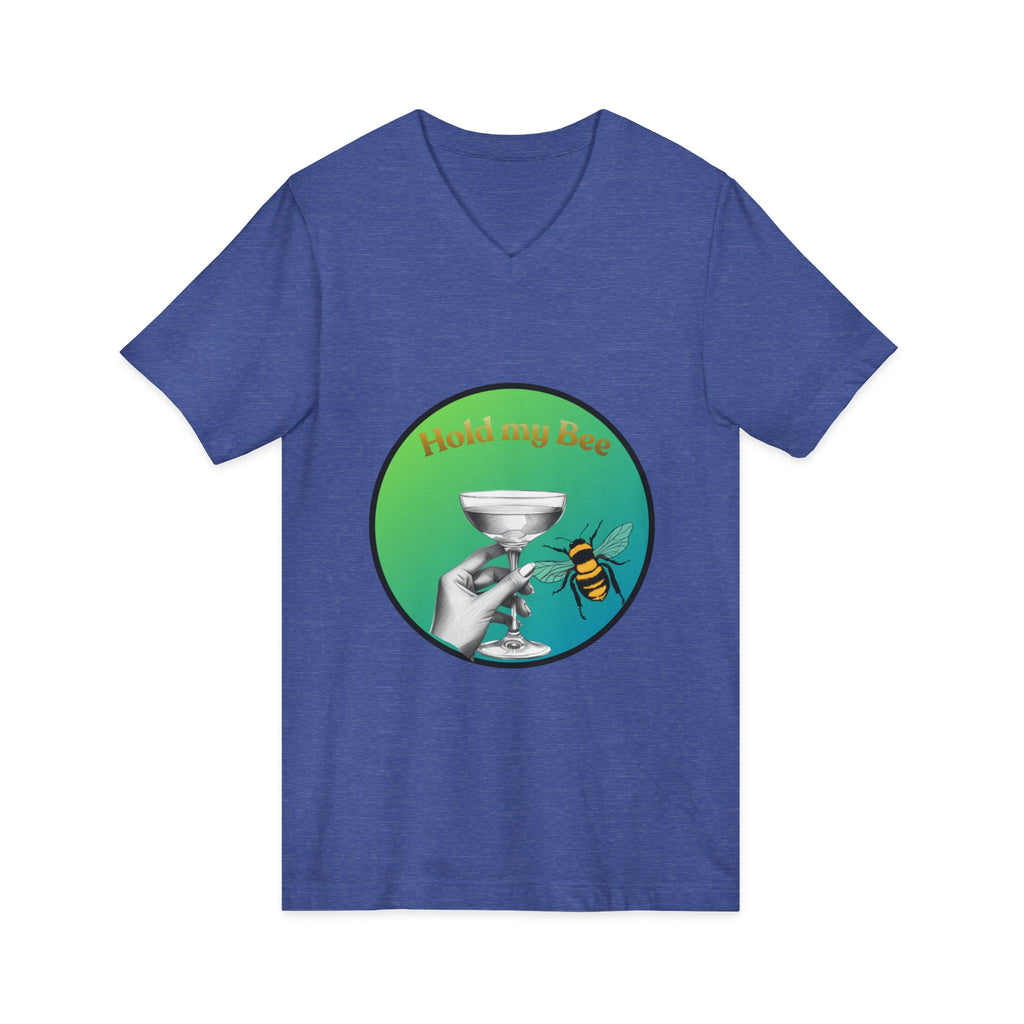 V-Neck T-Shirt — "Kiss My Bee" Cocktail Tee (Do It For The Podcast)
