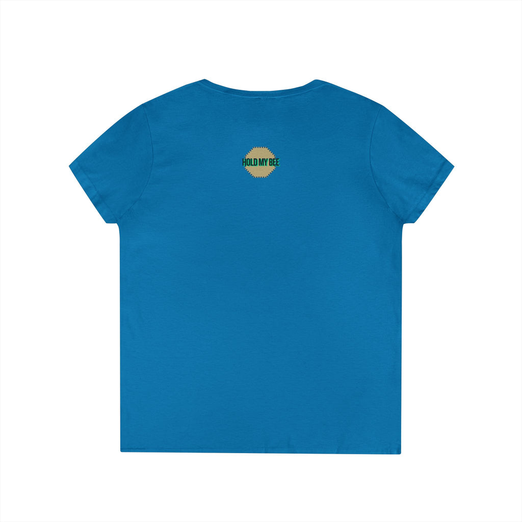 Do It For The Podcast Ladies' V-Neck T-Shirt – Colorful Wavy Logo Tee