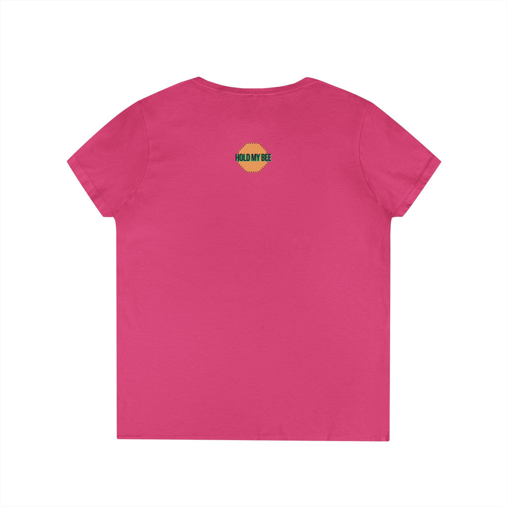 Do It For The Podcast Ladies' V-Neck T-Shirt – Colorful Wavy Logo Tee