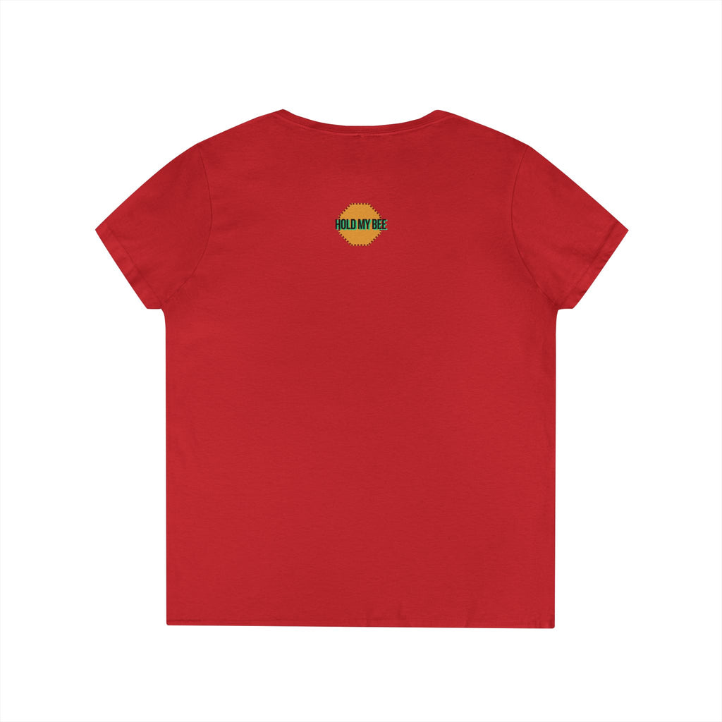 Do It For The Podcast Ladies' V-Neck T-Shirt – Colorful Wavy Logo Tee