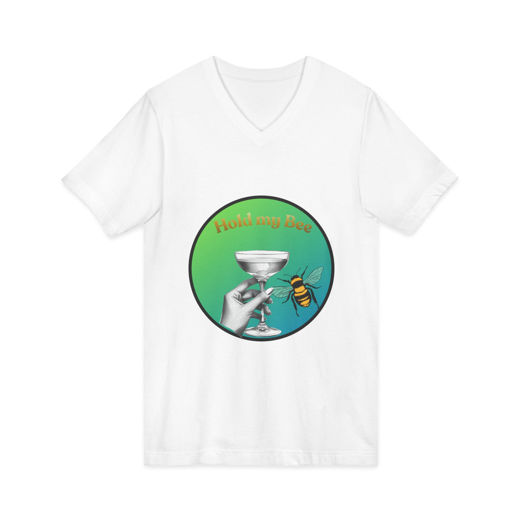 V-Neck T-Shirt — "Kiss My Bee" Cocktail Tee (Do It For The Podcast)