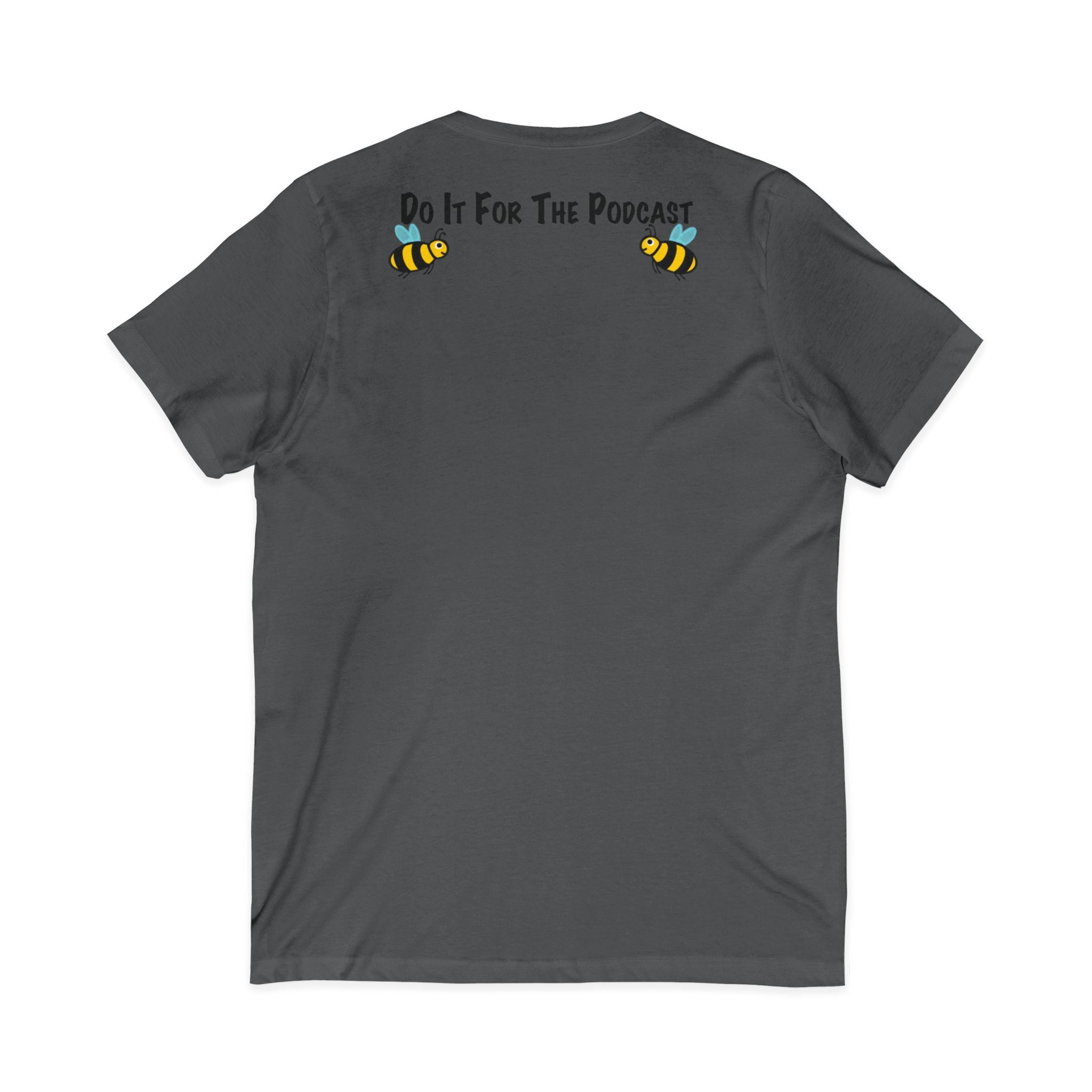 V-Neck T-Shirt — "Kiss My Bee" Cocktail Tee (Do It For The Podcast)