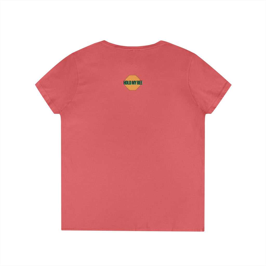 Do It For The Podcast Ladies' V-Neck T-Shirt – Colorful Wavy Logo Tee