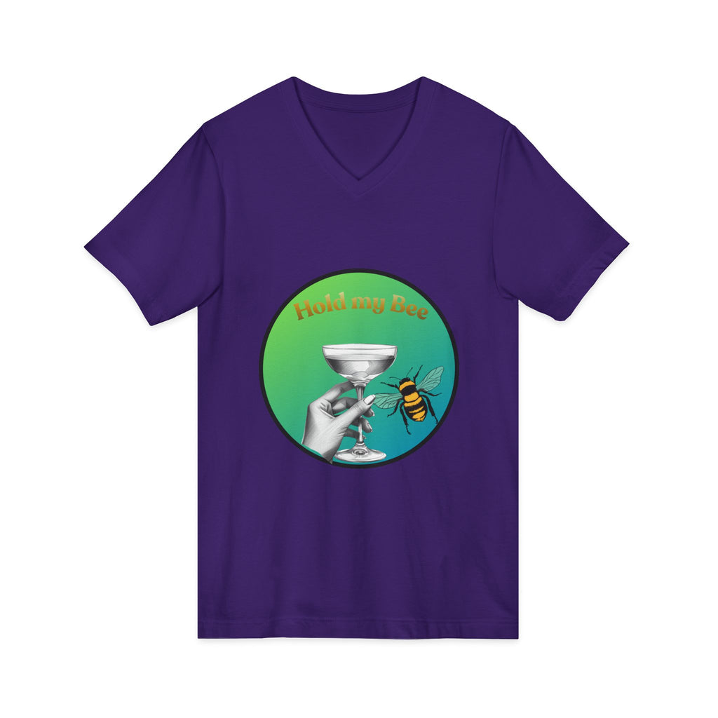 V-Neck T-Shirt — "Kiss My Bee" Cocktail Tee (Do It For The Podcast)