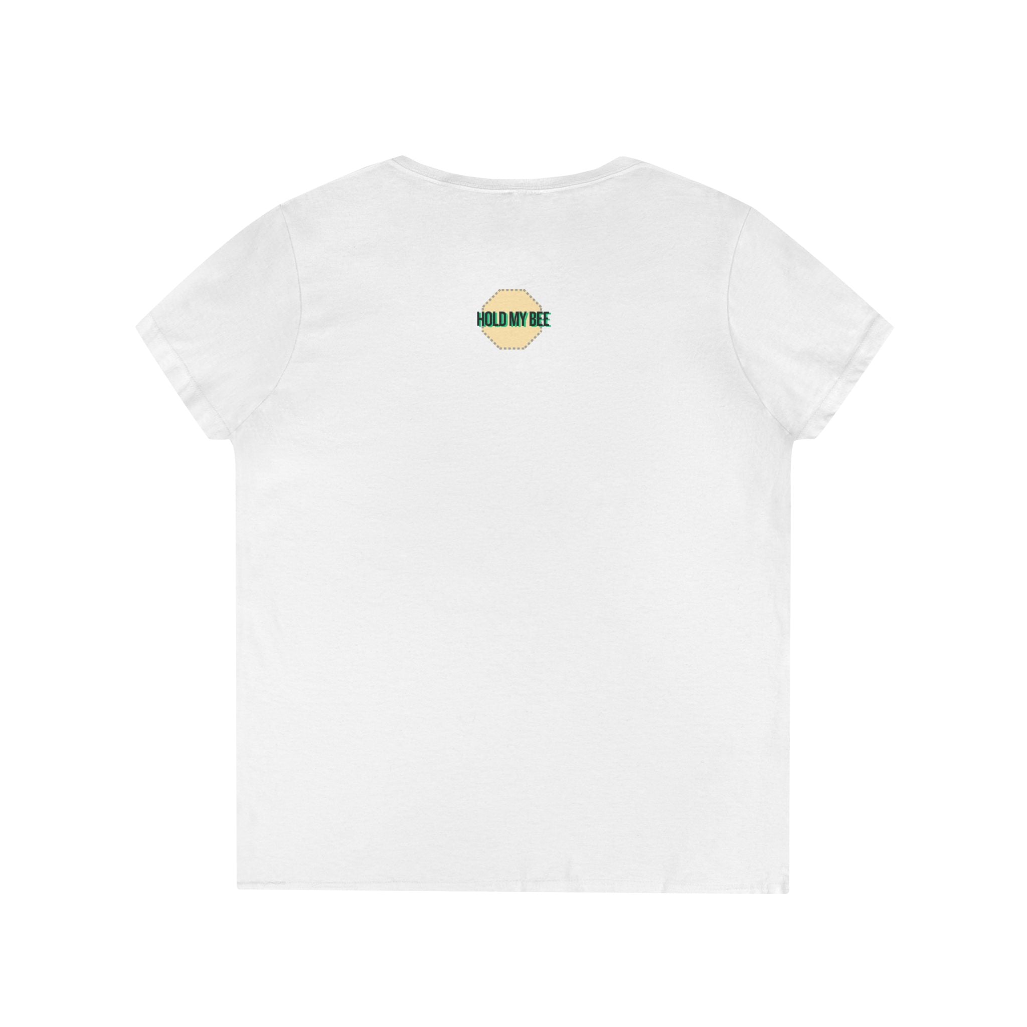 Do It For The Podcast Ladies' V-Neck T-Shirt – Colorful Wavy Logo Tee