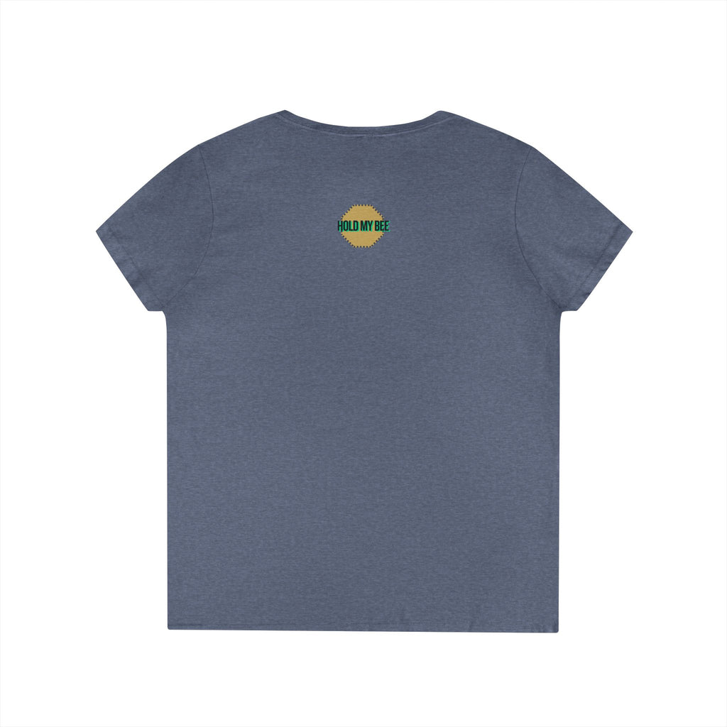 Do It For The Podcast Ladies' V-Neck T-Shirt – Colorful Wavy Logo Tee