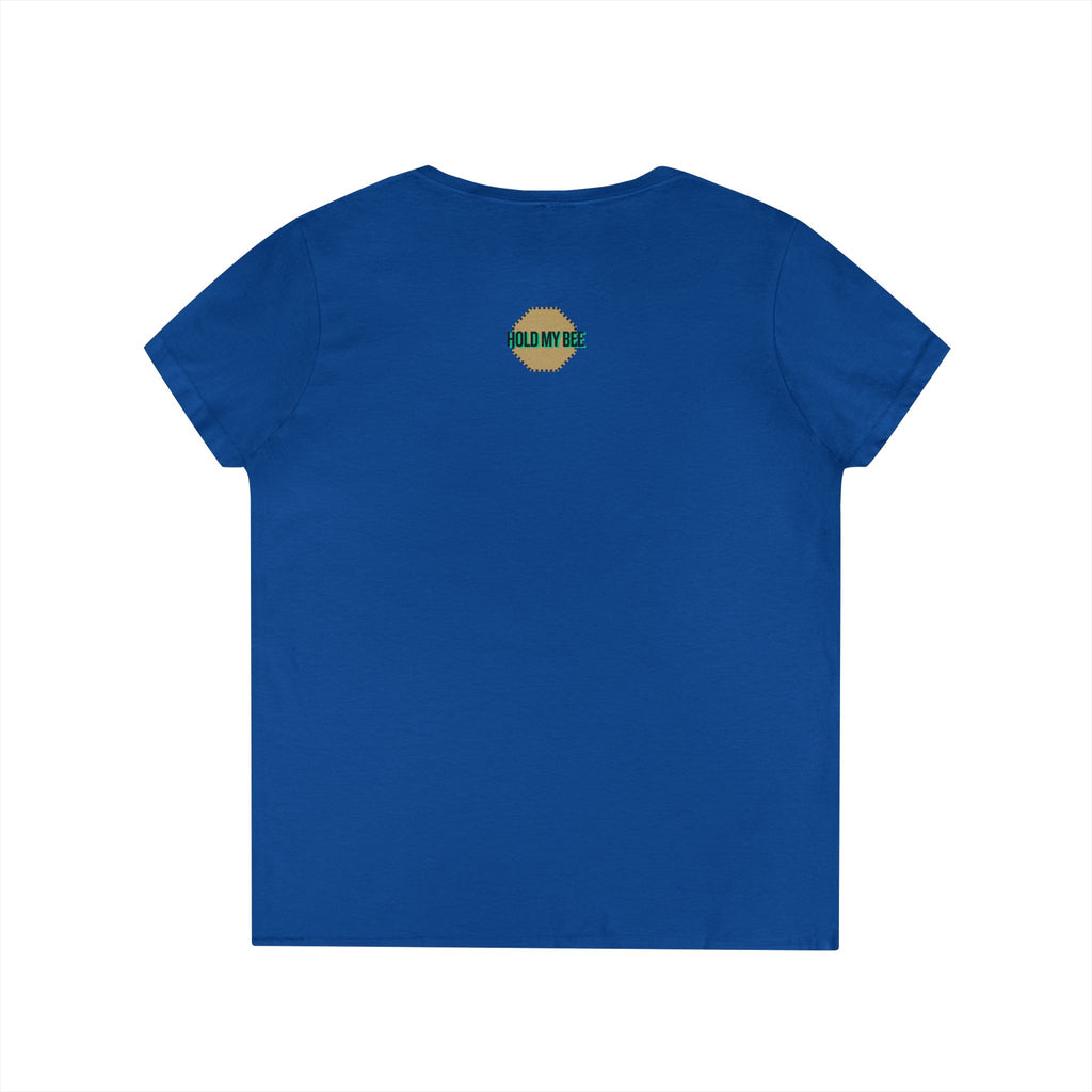 Do It For The Podcast Ladies' V-Neck T-Shirt – Colorful Wavy Logo Tee