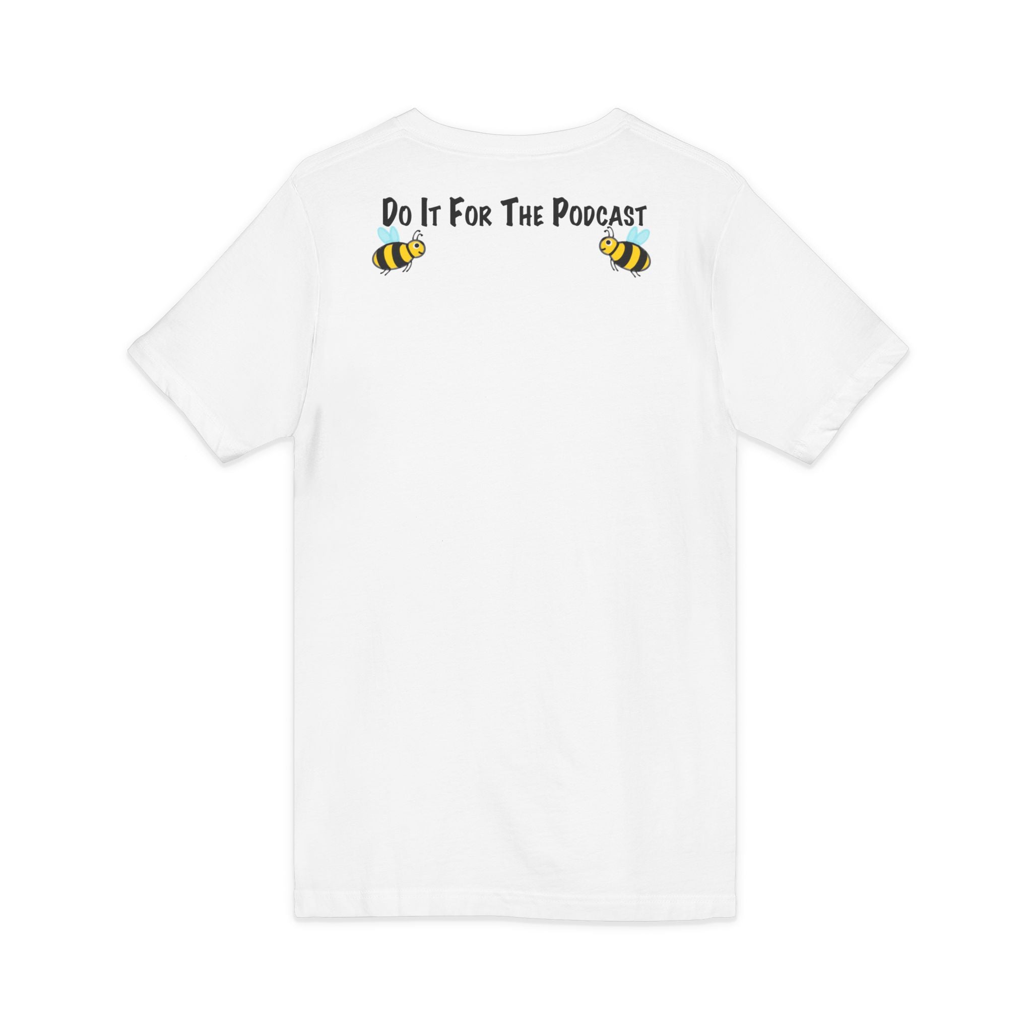 V-Neck T-Shirt — "Kiss My Bee" Cocktail Tee (Do It For The Podcast)