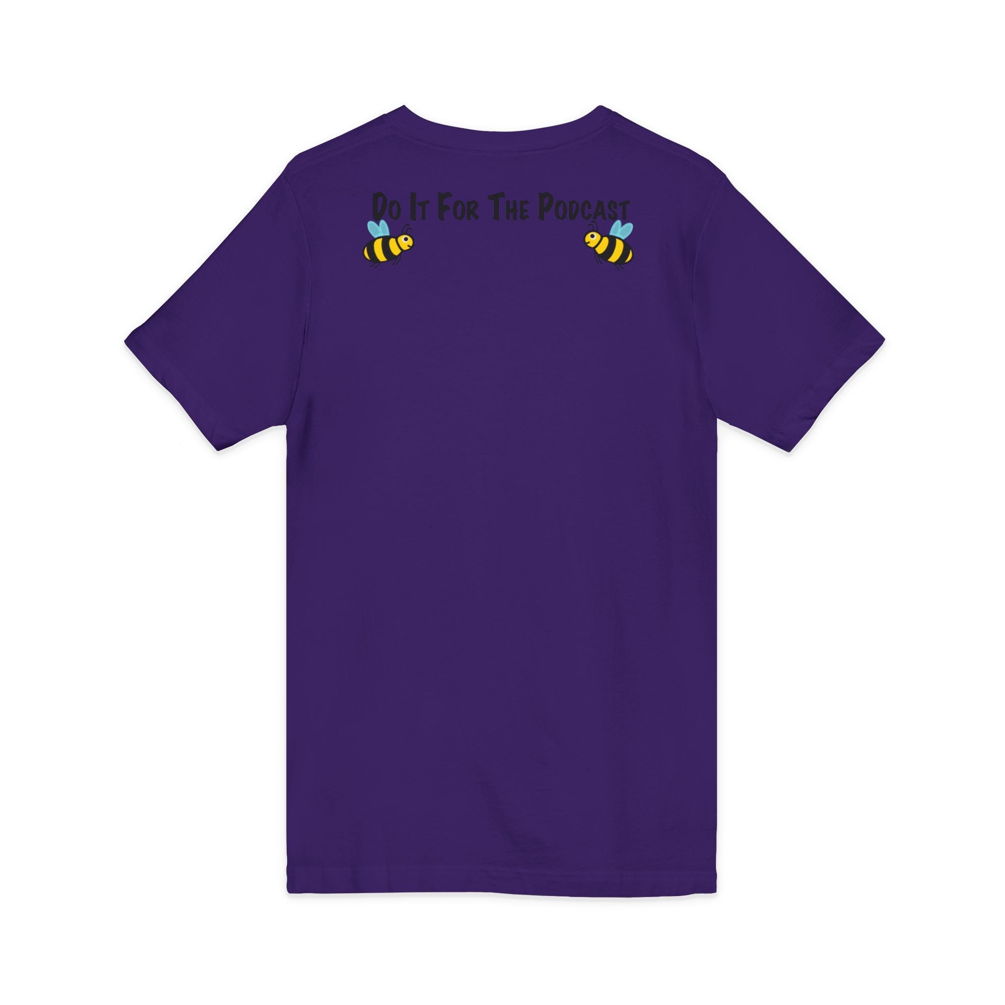 V-Neck T-Shirt — "Kiss My Bee" Cocktail Tee (Do It For The Podcast)